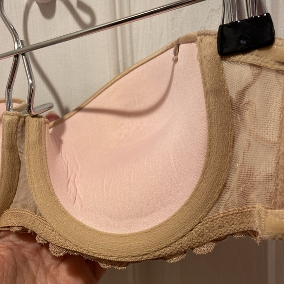 WonderBra Nude Lace Strapless Bra 34B (No Straps) #1 - Picture 10 of 14